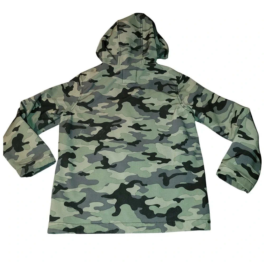 Gap Kids‎ Camo Hooded Zip Up Jacket w/ Fleece Lining